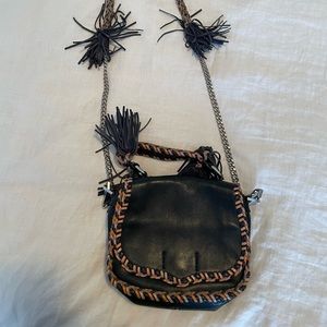 Rebecca Minkoff Braid & Fringe Leather Crossbody